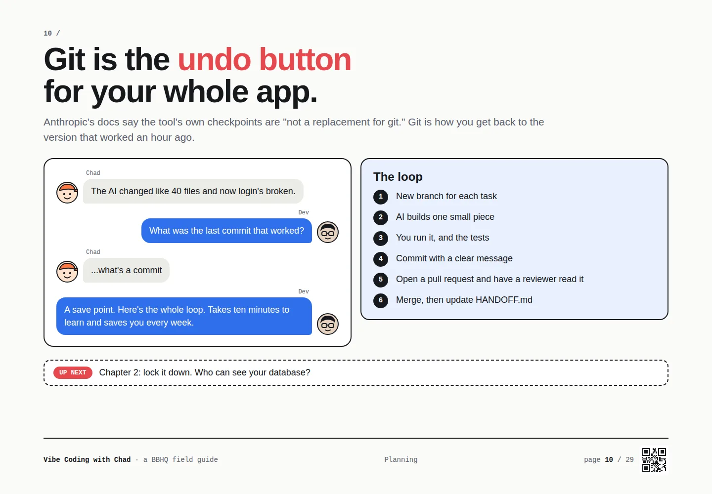 Sample page from Vibe Coding with Chad